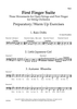 First Finger Suite - Three Movements for Open Strings and First Finger for String Orchestra - Bass