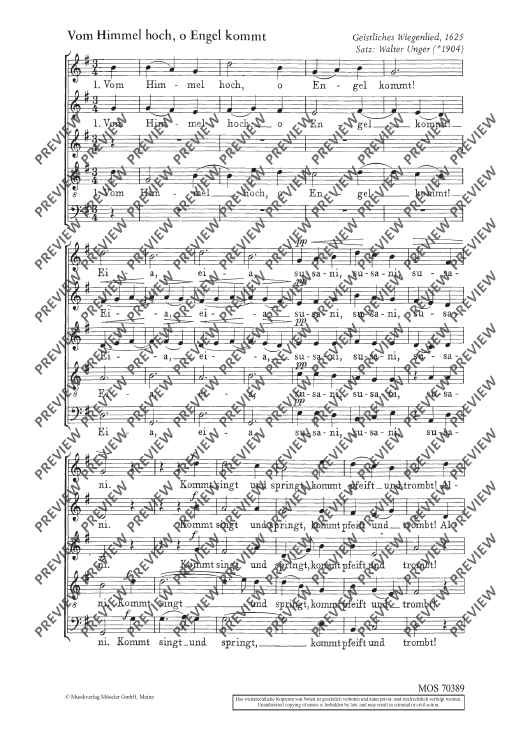 Vom Himmel hoch, O Engel, kommt