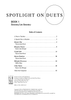 Spotlight on Duets, Book 1