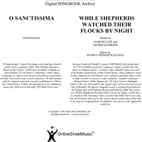 O Sanctissina / While Shepherds Watched Their Flocks By Night