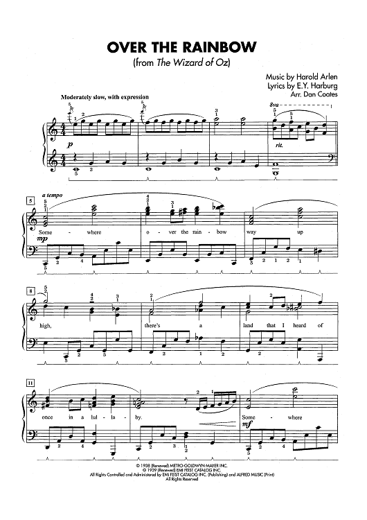 Over The Rainbow (Easy Piano Play Songs) EBook : SAID, MONTA MONIQUE