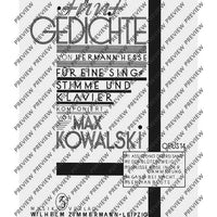 Five poems by Hermann Hesse