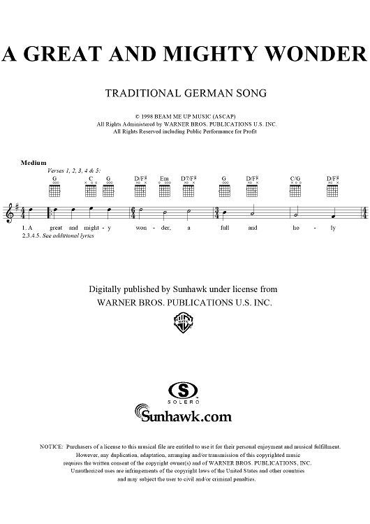 A Great and Mighty Wonder