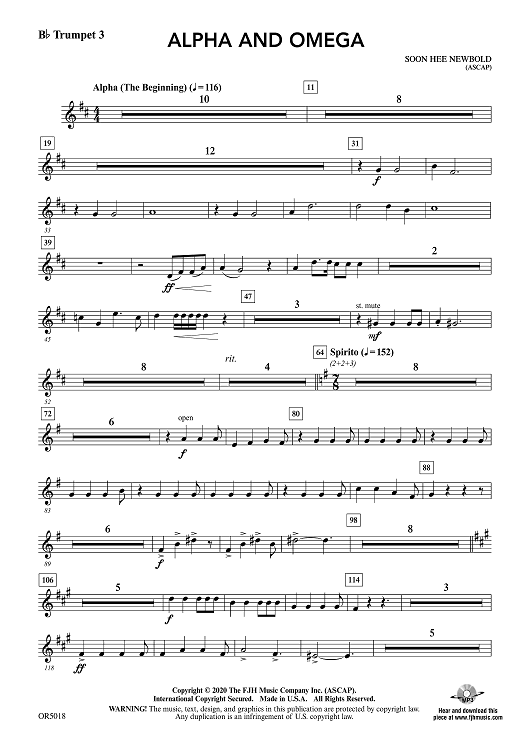Alpha and Omega - Bb Trumpet 3