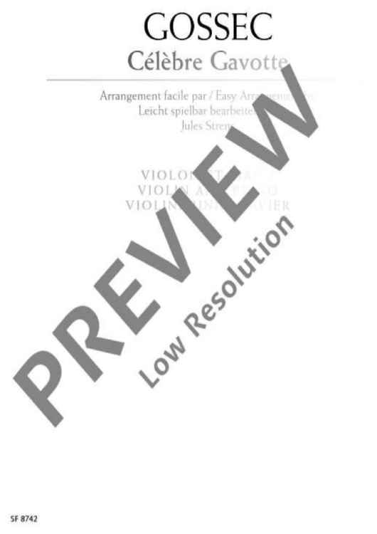 Célèbre Gavotte