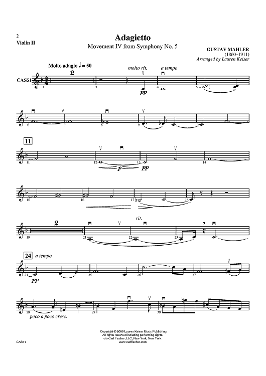 Adagietto - Violin 2