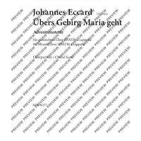 Übers Gebirg Maria geht - Choral Score