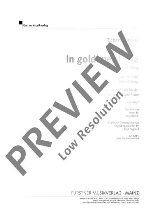 Eight Songs in E major