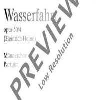 Wasserfahrt in B minor - Choral Score