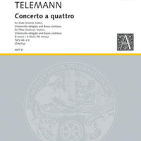 Concerto a quattro in D minor - Score and Parts