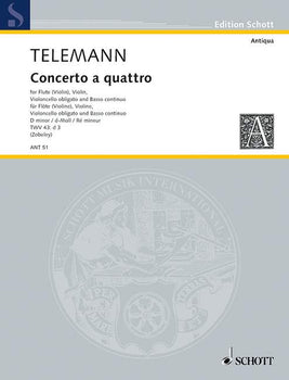 Concerto a quattro in D minor - Score and Parts