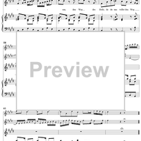 "Herr, deine Güte reicht so weit der Himmel ist", Aria, No. 3 from Cantata No. 17: "Wer Dank opfert, der preiset mich" - Piano Score