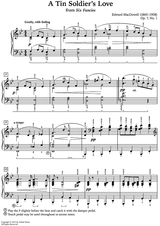 A Tin Soldier's Love, Op. 7, No. 1