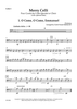 Merry Celli - Four Carols for Cello Quartet or Choir (with optional Bass) - Cello 4