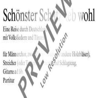 Schönster Schatz, leb wohl - Score