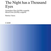 The Night Has A Thousand Eyes - Choral Score