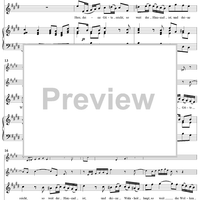 "Herr, deine Güte reicht so weit der Himmel ist", Aria, No. 3 from Cantata No. 17: "Wer Dank opfert, der preiset mich" - Piano Score