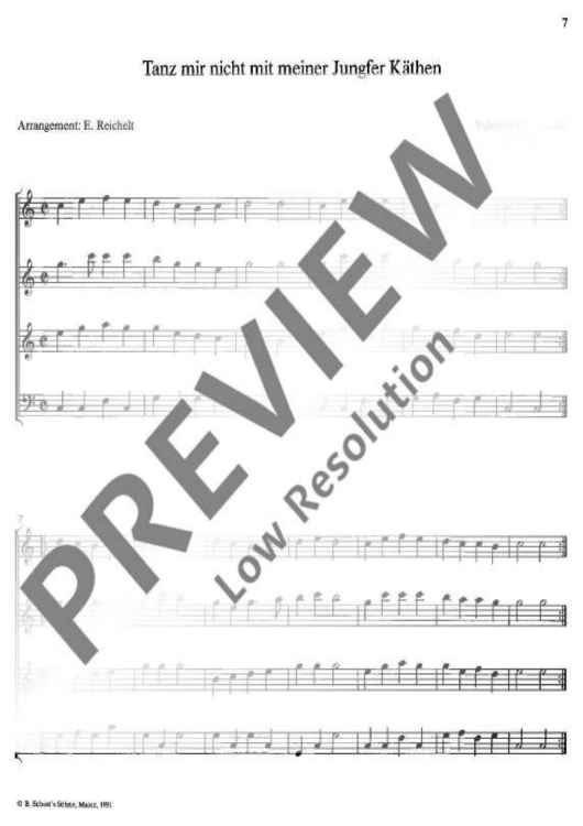 Tanz mir nicht mit meiner Jungfer Käthen