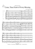 Come, Thou Fount of Every Blessing - Score