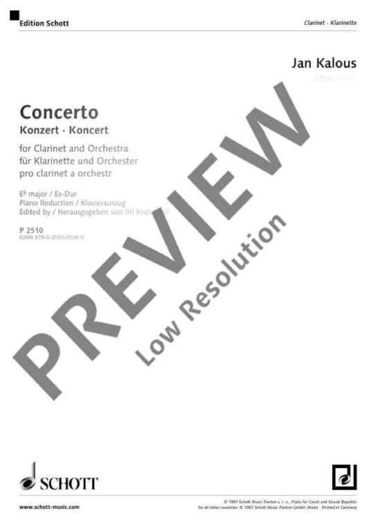 Concerto Eb Major - Piano Reduction