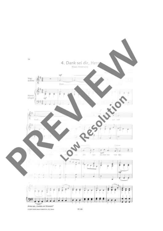 Dank sei dir, Herr in G major