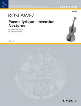 Poème lyrique · Invention · Nocturne