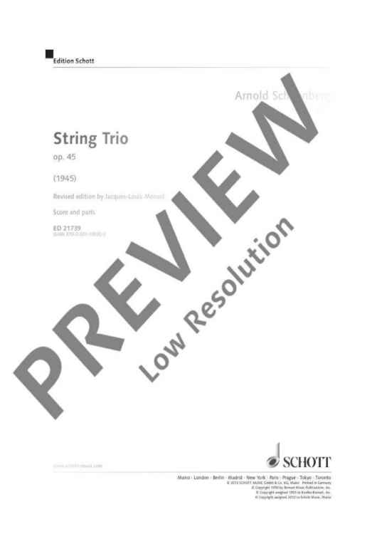 String Trio - Score and Parts