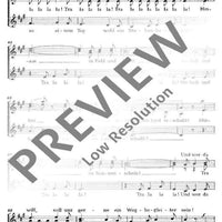 Wanderliedchen - Choral Score