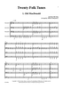 Twenty Folk Tunes for Cello Quartet (or Trio) - Score
