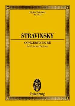 Concerto en ré - Concerto in D - Full Score