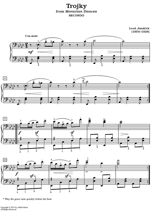 Trojky (from Moravian Dances)