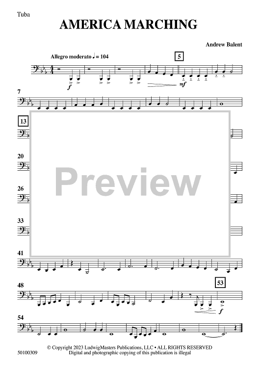 America Marching - Tuba