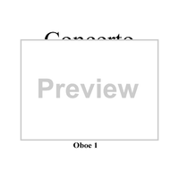 Concerto for Mandolin and Orchestra in F major - Oboe 1