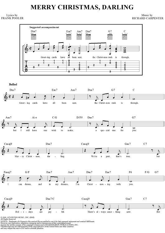 Merry Christmas, Darling
