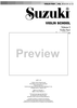 Suzuki Violin School, Volume 3 - Violin Part