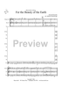 For the Beauty of the Earth - Score