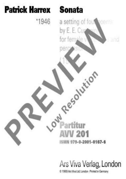 Sonata - Performing Score