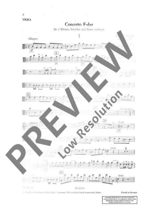 Concerto F Major - Viola