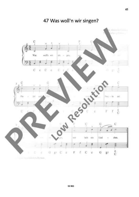 Was woll'n wir singen?