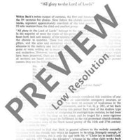 Cantata No. 117 - Full Score