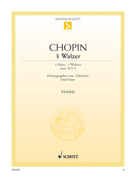Three Waltzes G-sharp major, A-flat major and D-flat major