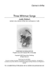 Three Whitman Songs - Bb Clarinet