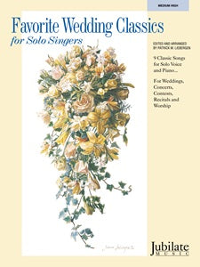 Favorite Wedding Classics for Solo Singers (Medium High) - Book & MP3