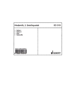 2nd String Quartet F Minor - Set of Parts