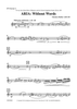Aria: Without Words - Bb Clarinet 2