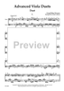 Advanced Viola Duets - Score