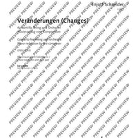 Veränderungen (Changes) - Piano Score and Solo Part