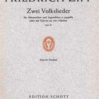Zwei Volkslieder - Score