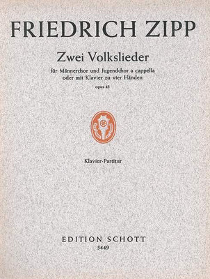 Zwei Volkslieder - Score