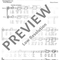 Fünf Liebeslieder - Choral Score